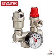 Група безпеки котла Valtec DN 1" (3 бари) для систем опалення до 44 кВт VT.460.0.0