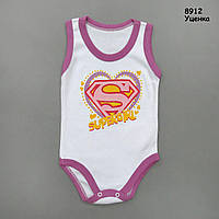 Уцінка - Боді-майка Supergirl для дівчинки. 18 міс