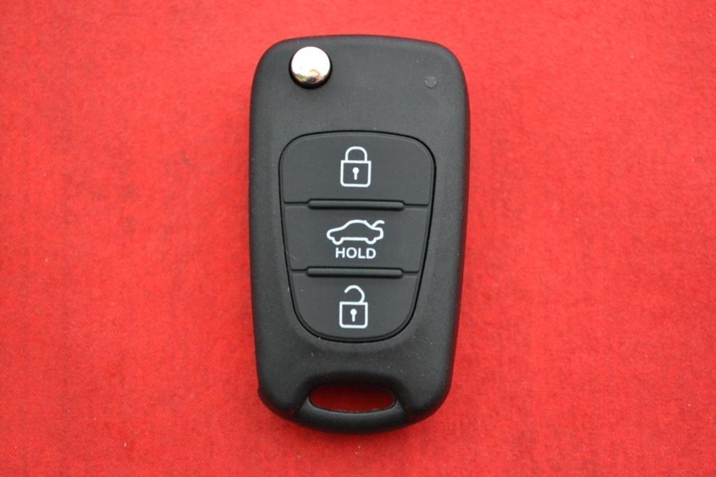 Ключ Hyundai викидний корпус 3 кнопки середній HOLD