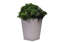 Горщик для квітів Keter Large Rattan Planter 145 л., фото 6