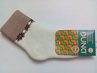 Детские носки махровые - Дюна р.14-16 (шкарпетки дитячі зимові махрові, Duna) 12в417-1618-молочный+к