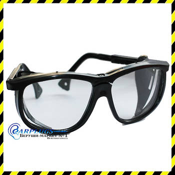 Захисні Окуляри слюсарні з бічним захистом, регульовані дужки.