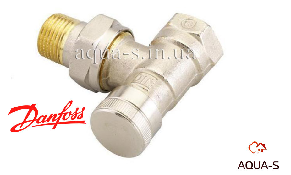 Клапан радіаторний Danfoss RLV DN 20 кутовий запірний (обратка) 003L0145