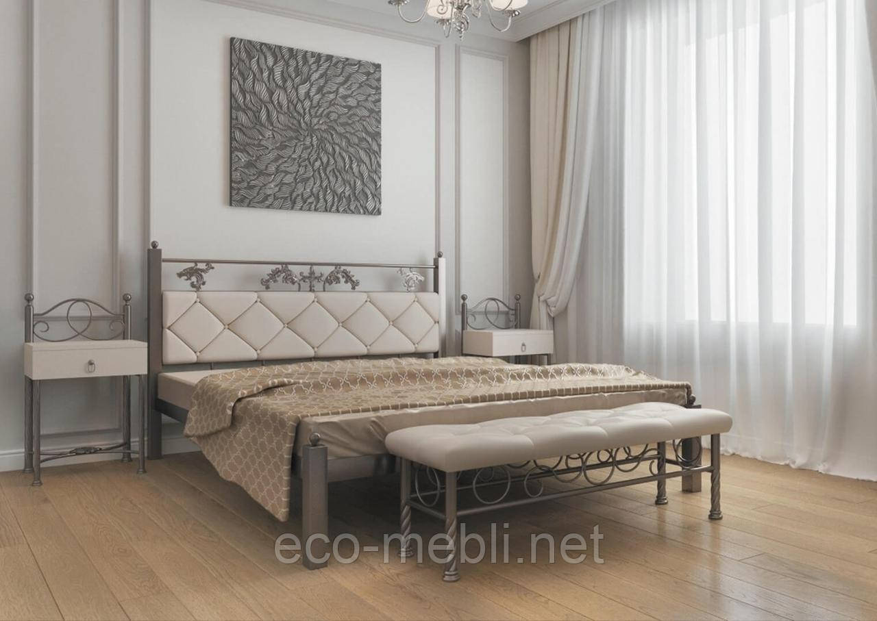 Двоспальне ліжко Стелла Метал Дизайн