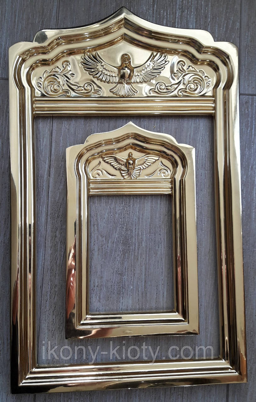 Золочення сухозлітним золотом дерев'яних рам., фото 1