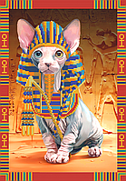 Схема для вышивки бисером Египетская кошка