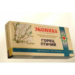 Свічки Гірець пташиний 10 шт. — у разі маткових кровотеч у післяпологовій та післяабортний періоди