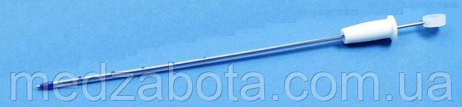 Дренаж торакальний Fr18 (6,0мм/35см) на металевому стилеті-троакарі, фото 1