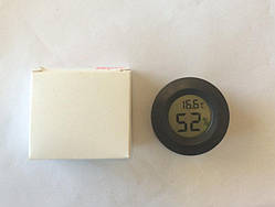 Термометр-гігрометр 27000 цифровий круглий чорний