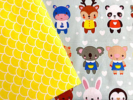 Дитяча постільна білизна "Маленькі звірята" (100% бавовна)