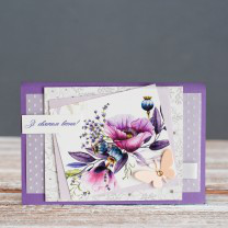 Вітальна листівка Зі святом весни ручної роботи подарунок, фото 1