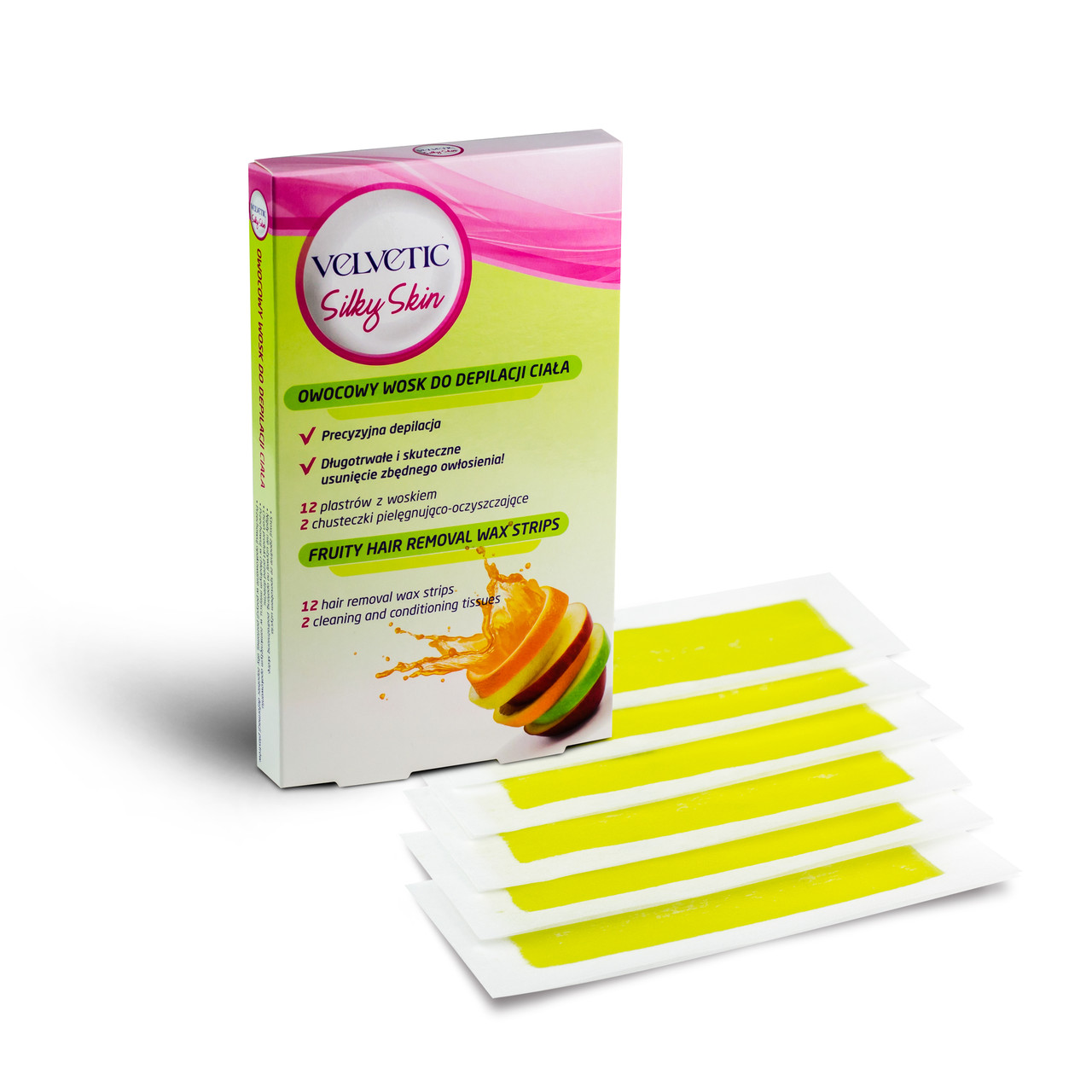 VELVETIC Полоски для депіляції тіла Фрукти