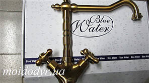 Змішувач кухонний Blue Water Venezia старе золото