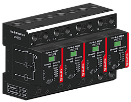 Комбінований грозовий розрядник ПЗІП SALTEK FLP-B+C MAXI VS/4