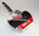 Сковорода 24 см h-5,5 см з темно-сірим антипригарним покриттям БІОЛ "Гранит Грей" 24134P, фото 6