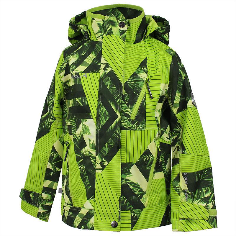 Демісезонна Куртка softshell JAMIE для хлопчика 8 років, р. 128 ТМ HUPPA Салатовий 18010000-82447