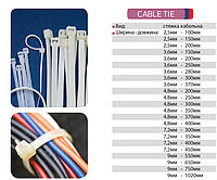 Кабельная стяжка 3,6х280 мм