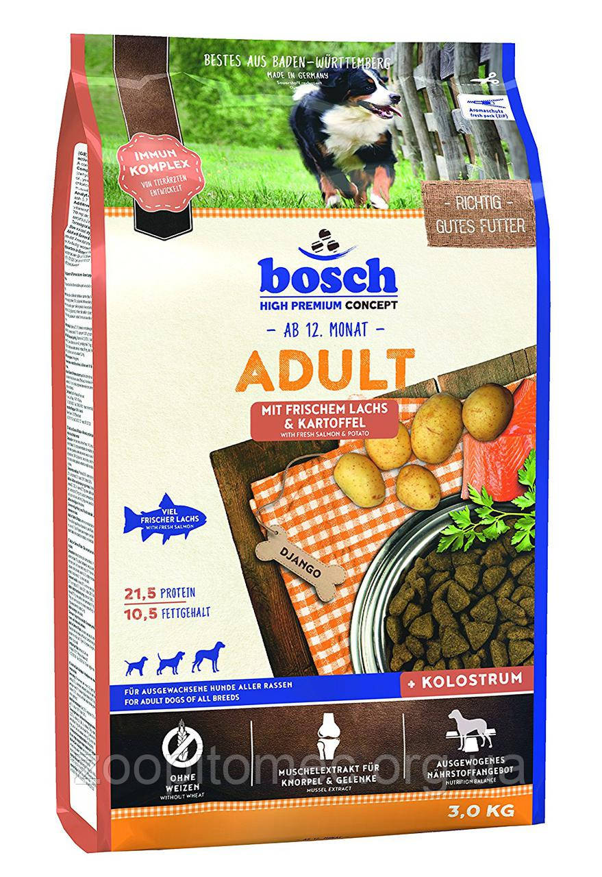 Корм Bosch (Бош) Adult Salamon Patato для дорослих собак з лососем і картоплею, 15 кг