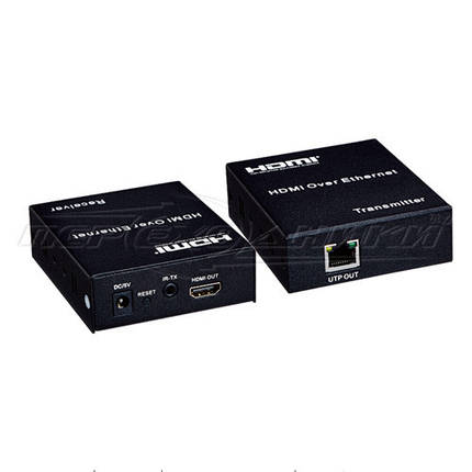 Активний подовжувач HDMI v1.4 за витою парою (UTP), до 120 м, з IR, фото 2
