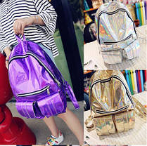 Шкільний великий голографічний рюкзак, фото 3