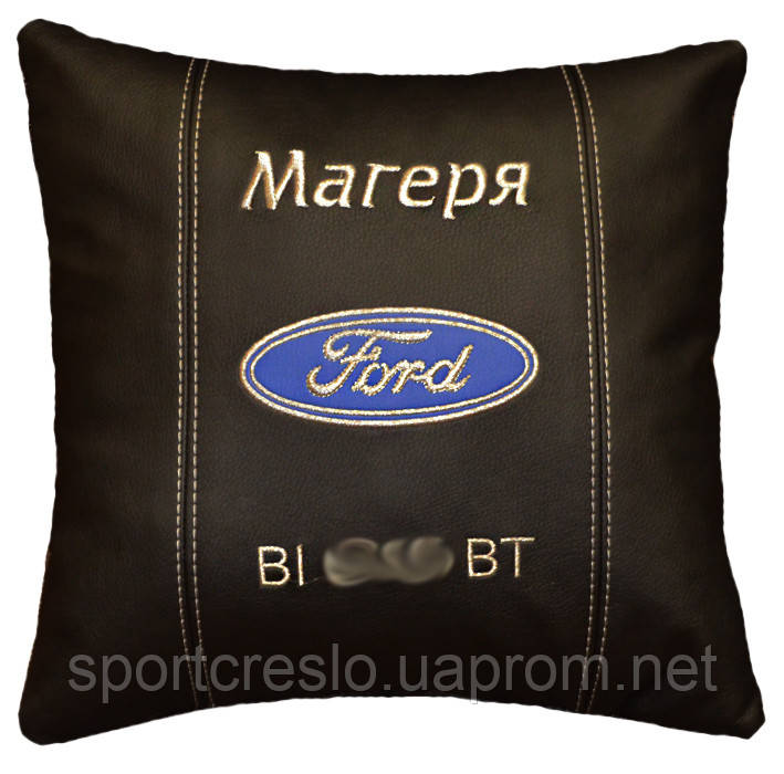 Сувенирная подушка в машину с логотипом Ford форд - фото 2 - id-p23149483