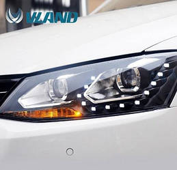 Передні тюнінг фари Volkswagen Jetta 2010-2014 р.в. 