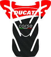 Наклейка на бак мотоцикла силиконовая Ducati unique
