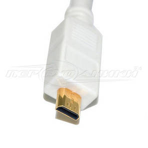 Конвертер micro HDMI (M) to VGA (F), білий, чорний, фото 2