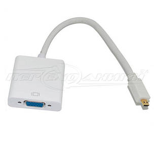 Конвертер micro HDMI (M) to VGA (F), білий, чорний, фото 2
