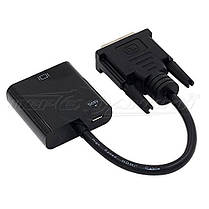 Конвертер DVI-D (24+1) to VGA + дод. харчування micro USB, 1080p, фото 2