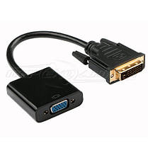 Конвертер DVI-D (24+1) to VGA + дод. харчування micro USB, 1080p, фото 3