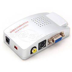 Конвертер VGA to AV RCA TV S-Video converter