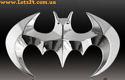 Автозначок Бетмен метал 3D-наклейка Batman на автомобіль мотоцикл капот крила багажник