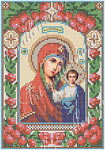 Схема для вишивки бісером "Казанська ікона Божої Матері" R-0102