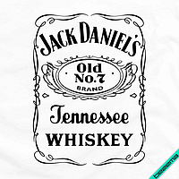 Термопринт на шляпы Jack Daniel`s [Свой размер и материалы в ассортименте] Средний, 10