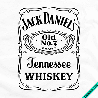 Термопринт на шляпы Jack Daniel`s [Свой размер и материалы в ассортименте] Мелкий, 3