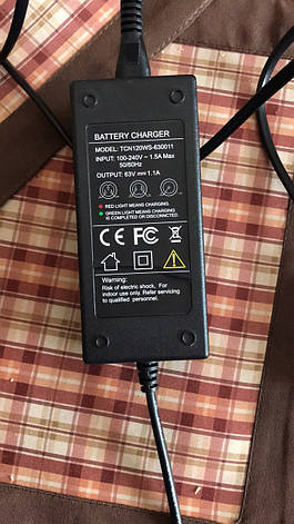 Зарядний пристрій на гіроборда, гіроскутера, сигвея 63V (1A), фото 4