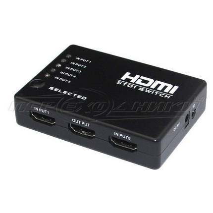 HDMI Switch 5x1 V1.4 c пультом, фото 2