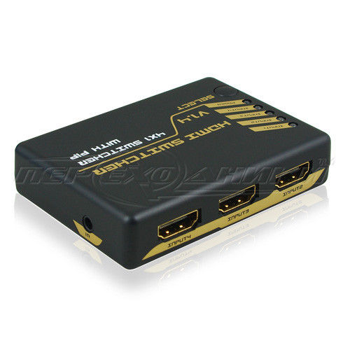 HDMI Switch 4x1 v1.4 (Full 3D, 4Kx2K, PIP) з пультом