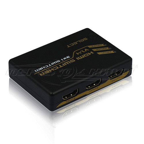 Интеллектуальный HDMI Switch 3x1 v1.4, 4Kx2K с пультом - фото 1 - id-p269758606