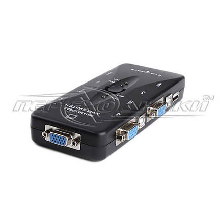 VGA KVM Switch перемикач 4-портовий, фото 2