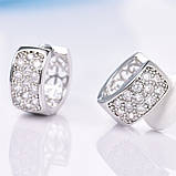 Сережки Ніжність із цирконієм проведення часу, фото 2