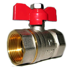 Кран кульовий метелик