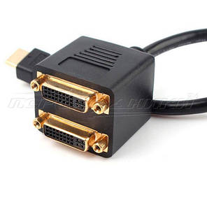 Пасивний Splitter HDMI (M) to 2x DVI (24+5) (F), фото 2