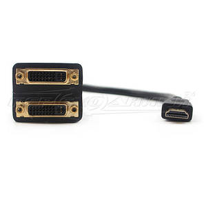 Пасивний Splitter HDMI (M) to 2x DVI (24+5) (F), фото 2