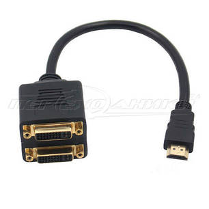 Пасивний Splitter HDMI (M) to 2x DVI (24+5) (F), фото 2