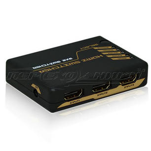 HDMI Switch/Splitter 3х2, HDMI Комутатор/розгалужувач 3х2, з пультом, фото 3