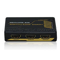 HDMI Switch/Splitter 3х2, HDMI Комутатор/розгалужувач 3х2, з пультом, фото 4