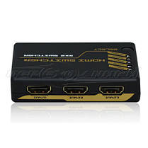 HDMI Switch/Splitter 3х2, HDMI Комутатор/розгалужувач 3х2, з пультом, фото 2