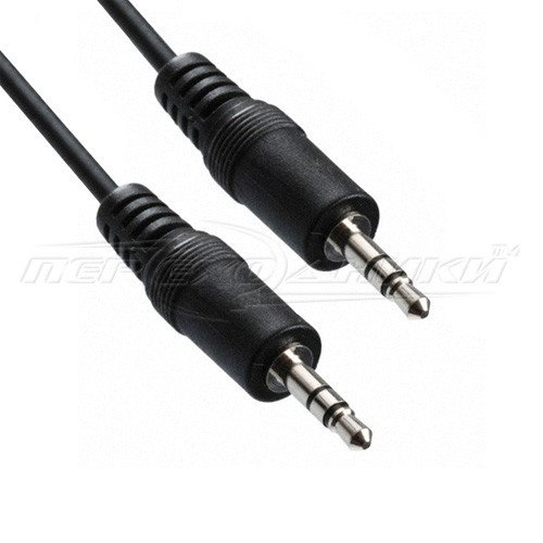 Аудио кабель AUX 3.5 mm jack (эконом качество), 1.2 м - фото 1 - id-p498456387